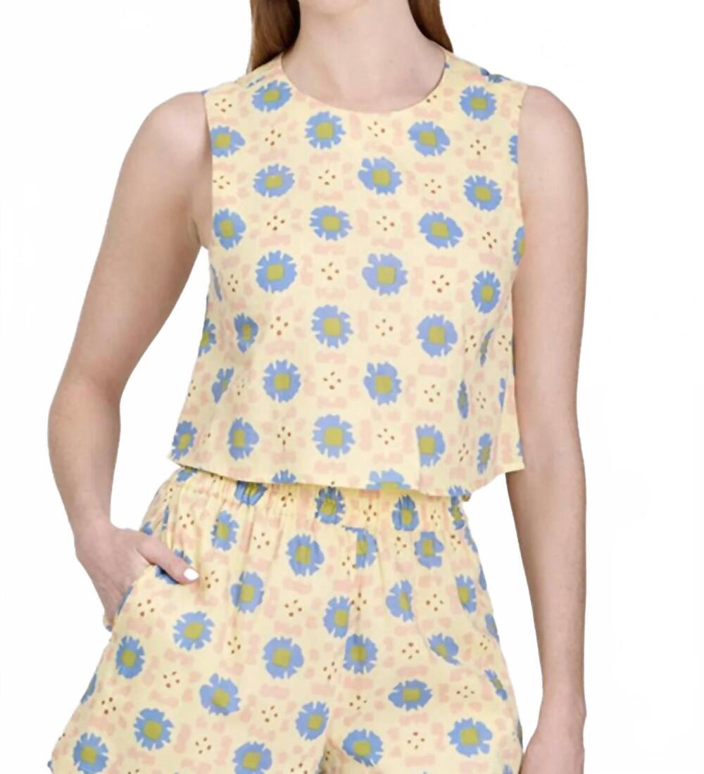 NEW LIVRO crop top in porch posy